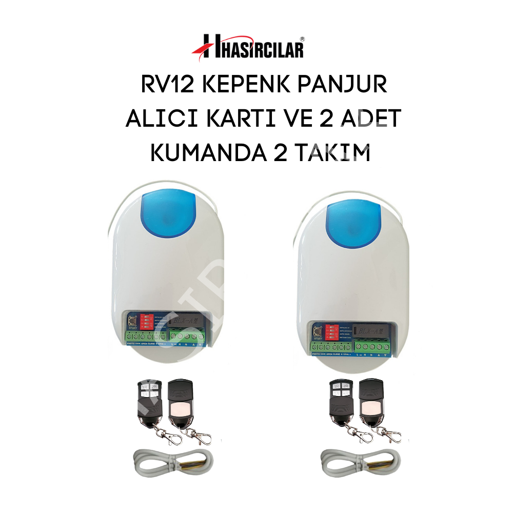 Bemer RV12 Kepenk Panjur Alıcı Kartı 2 Takım